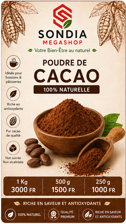 Etiquette Poudre de cacao
